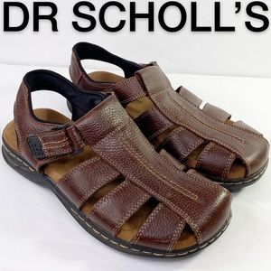 scholl leather sandals